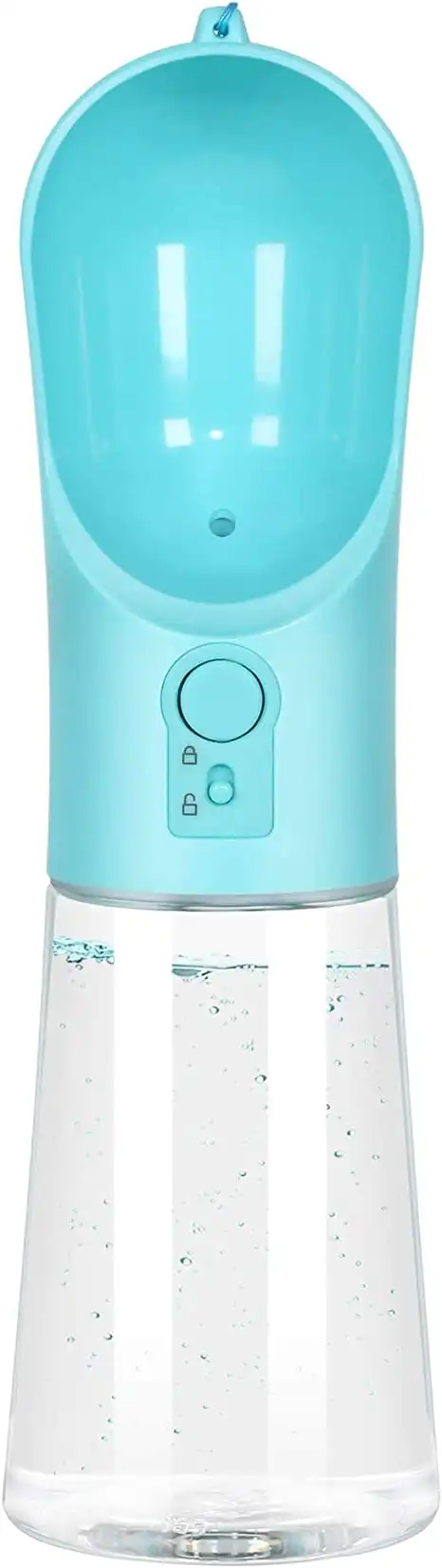 Dog Water Bottle Portable - 400ml (Blue)